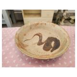 M. Clarey pottery pie plate M. Clarey pottery pie plate