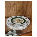 5 vintage ascot service plates by wooden Sons 5 vintage ascot service plates by wooden Sons