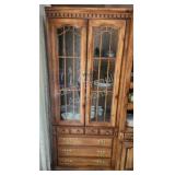 Vintage lighted curio storage cabinet, cabinet Vintage lighted curio storage cabinet, cabinet
