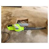Earthwise 24 volt cordless blower, comes with two Earthwise 24 volt cordless blower, comes with two