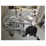 Assorted Medical Items - walker, comode, shower Assorted Medical Items - walker, comode, shower
