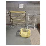 Assorted collapsible clothes drying racks and Assorted collapsible clothes drying racks and