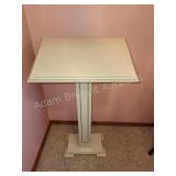 Modern wood podium, 26.5 x 17 x 45