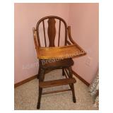 Antique vintage Solid wood children