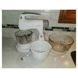 Sunbeam Mixmaster Stand Mixer with three mixing