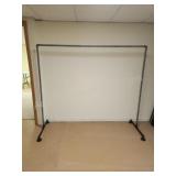 Custom built galvanized pipe coat rack, 66 x 75