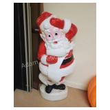 Vintage Union products lighted plastic Santa