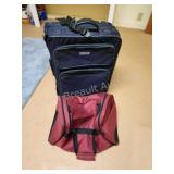 Lands End 22 in roller suitcase and zipper duffel