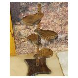 Vintage wooden multi-tier plant stand