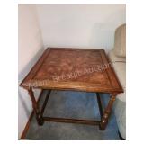 Vintage solid wood Square end table, 30x30x 24.5