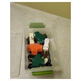 Sterilite Clearview storage tote with contents,