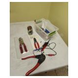 Sterilite Clearview storage tote with contents,