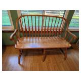 Solid oak 49 inch bench