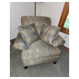 Peter Lorentz armchair with matching throw