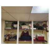 Basement shelf clean out, holiday decor, must