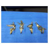 44 Vintage cast brass Upland Birds coat hooks 44 Vintage cast brass Upland Birds coat hooks