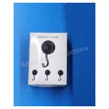 New set of 3 black magnetic hooks New set of 3 black magnetic hooks