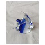 Decorative hand blown glass fish paperweight Decorative hand blown glass fish paperweight