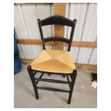 Modern wooden high top chair with woven seat Modern wooden high top chair with woven seat