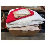 Large box assorted Linens- sheets, duvets, Large box assorted Linens- sheets, duvets,