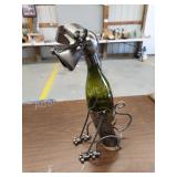 Decorative metal dog wine bottle holder, bottle Decorative metal dog wine bottle holder, bottle