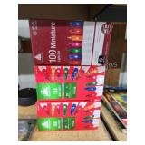 Three boxes 100 light miniature light sets, new Three boxes 100 light miniature light sets, new