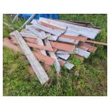 Assorted split log siding Assorted split log siding