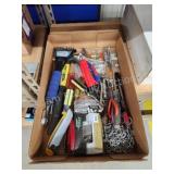 Box of assorted tools, Etc Box of assorted tools, Etc
