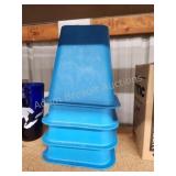 Four heavy duty 6-in plastic Furniture risers Four heavy duty 6-in plastic Furniture risers