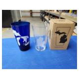 2 Michigan etched pint glasses 2 Michigan etched pint glasses