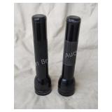 Two vintage Mag-Lite 10 inch flashlights Two vintage Mag-Lite 10 inch flashlights