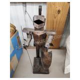 Vintage 14-in metal tin soldier figurine Vintage 14-in metal tin soldier figurine