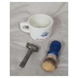 Vintage Old Spice shaving mug with Gillette razor Vintage Old Spice shaving mug with Gillette razor