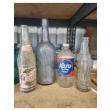 4 assorted antique vintage glass bottles 4 assorted antique vintage glass bottles