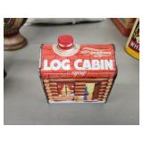Vintage 100th anniversary Log Cabin syrup tin Vintage 100th anniversary Log Cabin syrup tin