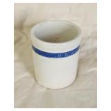 Antique vintage stoneware crock, 4.75 in x 5.5 Antique vintage stoneware crock, 4.75 in x 5.5