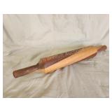 Custom made multi-hardwood 21.75-in rolling pin Custom made multi-hardwood 21.75-in rolling pin