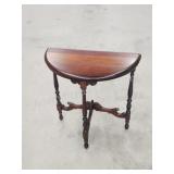 Vintage solid wood Half Moon side table, 12 x 24 Vintage solid wood Half Moon side table, 12 x 24
