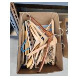 Box of assorted hangers Box of assorted hangers