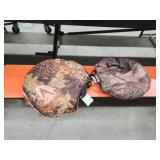 Two camouflage hunting seat cushions Two camouflage hunting seat cushions