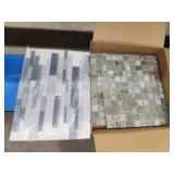 5 sheets assorted tile - (4) small squares, (1) 5 sheets assorted tile - (4) small squares, (1)