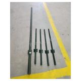5 assorted Steel fence posts 5 assorted Steel fence posts