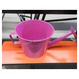 Modern purple metal watering can planter Modern purple metal watering can planter