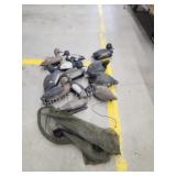 1 dozen plastic diver duck decoys, various 1 dozen plastic diver duck decoys, various