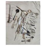 Assorted vintage silver plated silverware Assorted vintage silver plated silverware