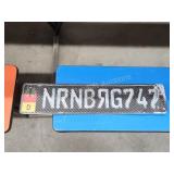German tin license plate German tin license plate