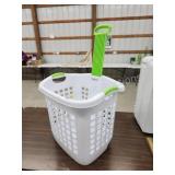 Sterilite rolling clothes hamper with retractable Sterilite rolling clothes hamper with retractable