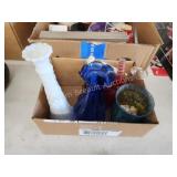 3 boxes assorted household decor and 3 boxes assorted household decor and