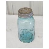 Vintage Ball blue glass Perfect Mason quart Vintage Ball blue glass Perfect Mason quart