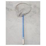 Vintage aluminum handle round landing net, 21 Vintage aluminum handle round landing net, 21